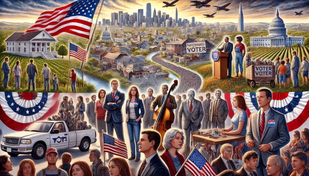 DALL·E-2024-11-01-11.25.18-An-illustration-symbolizing-the-2024-U.S.-presidential-election-with-imagery-representing-a-divided-American-electorate.-Show-elements-like-urban-and-1536x878