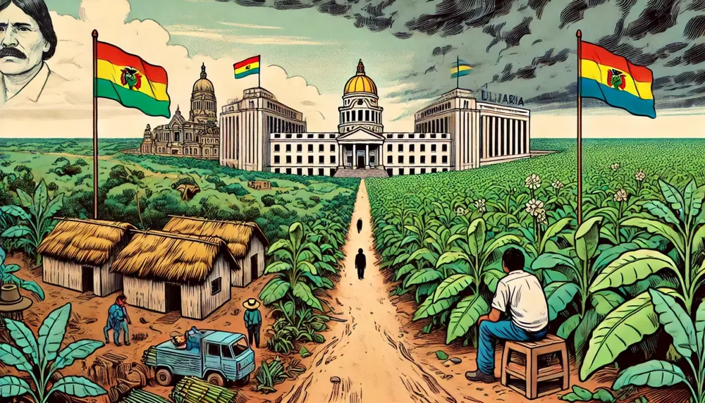 DALL·E-2024-11-05-19.52.09-Illustration-representing-the-political-tension-in-Bolivia-focusing-on-symbolic-elements-rather-than-explicit-conflict.-Show-the-Chapare-region-as-a--1536x878