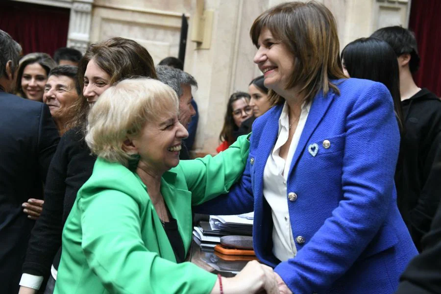 Patricia Bullrich fue hasta Diputados a acompañar a Matzkin, nuevo legislador del oficialismo